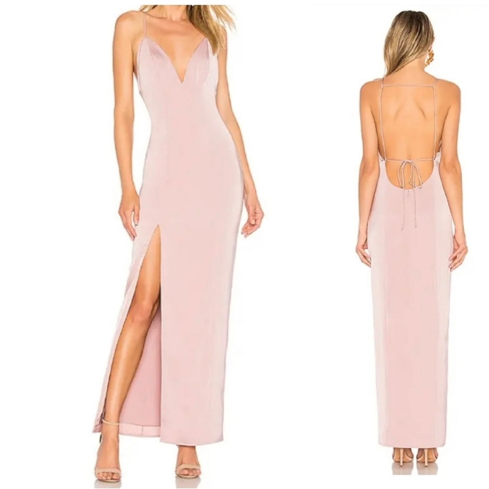 EUC Privacy Please Rose Floor Length Gown
